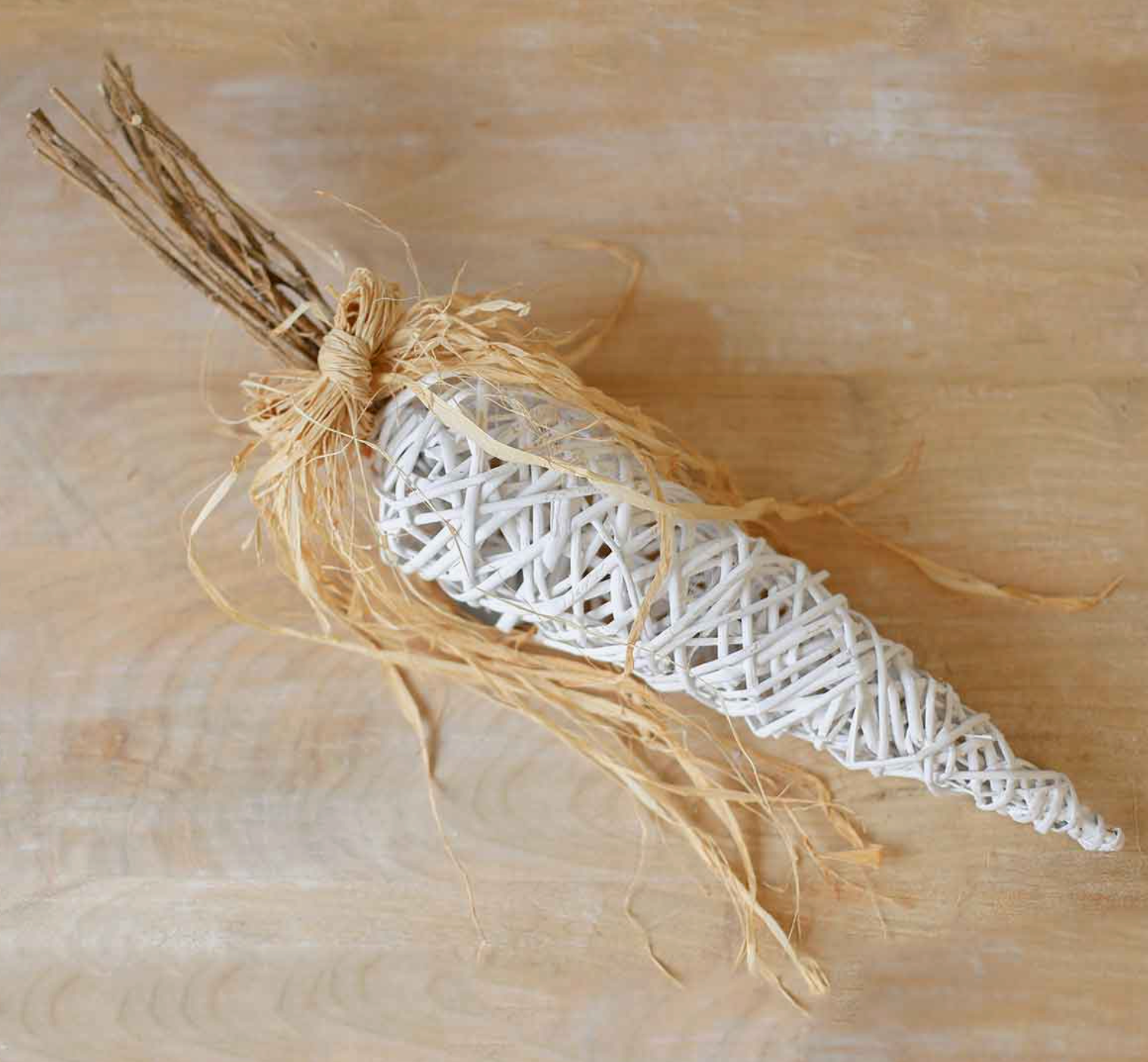 White Carrot Charm House Decor